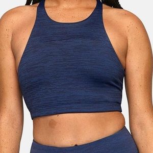 Outdoor Voices Move Free Crop // Baltic Blue XS